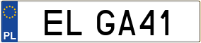 Truck License Plate